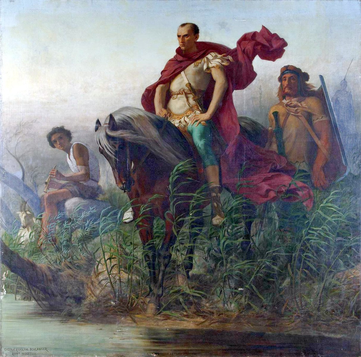 Jules César, traversant le Rubicon