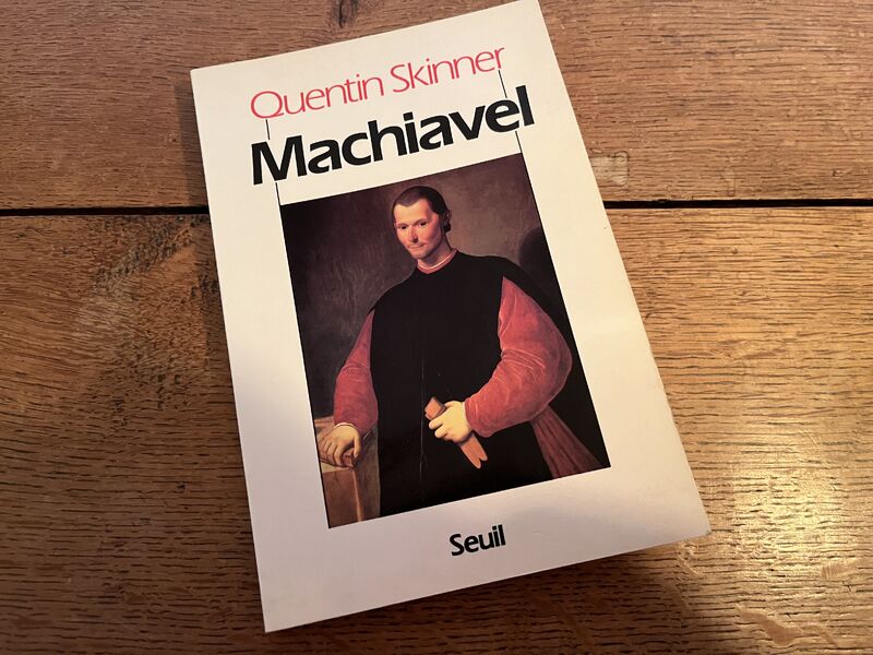 Livre sur Machiavel de Quentin Skinner